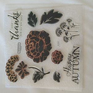 Cling stamp set Happy Autumn Seasons and Nature CTMH/Stampin Up